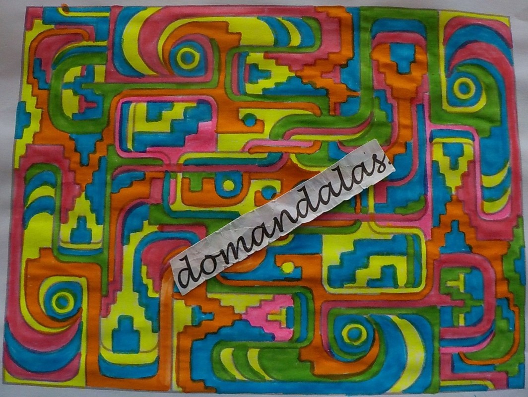Creation pordomandalas3bis, dibujo para colorear de la galería Art deco