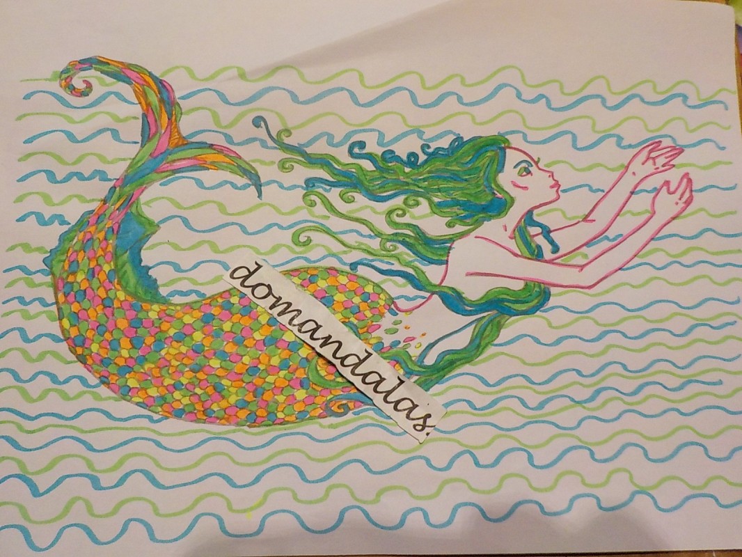 Creation pordomandalas3bis, dibujo para colorear de la galería Mundos acuáticos