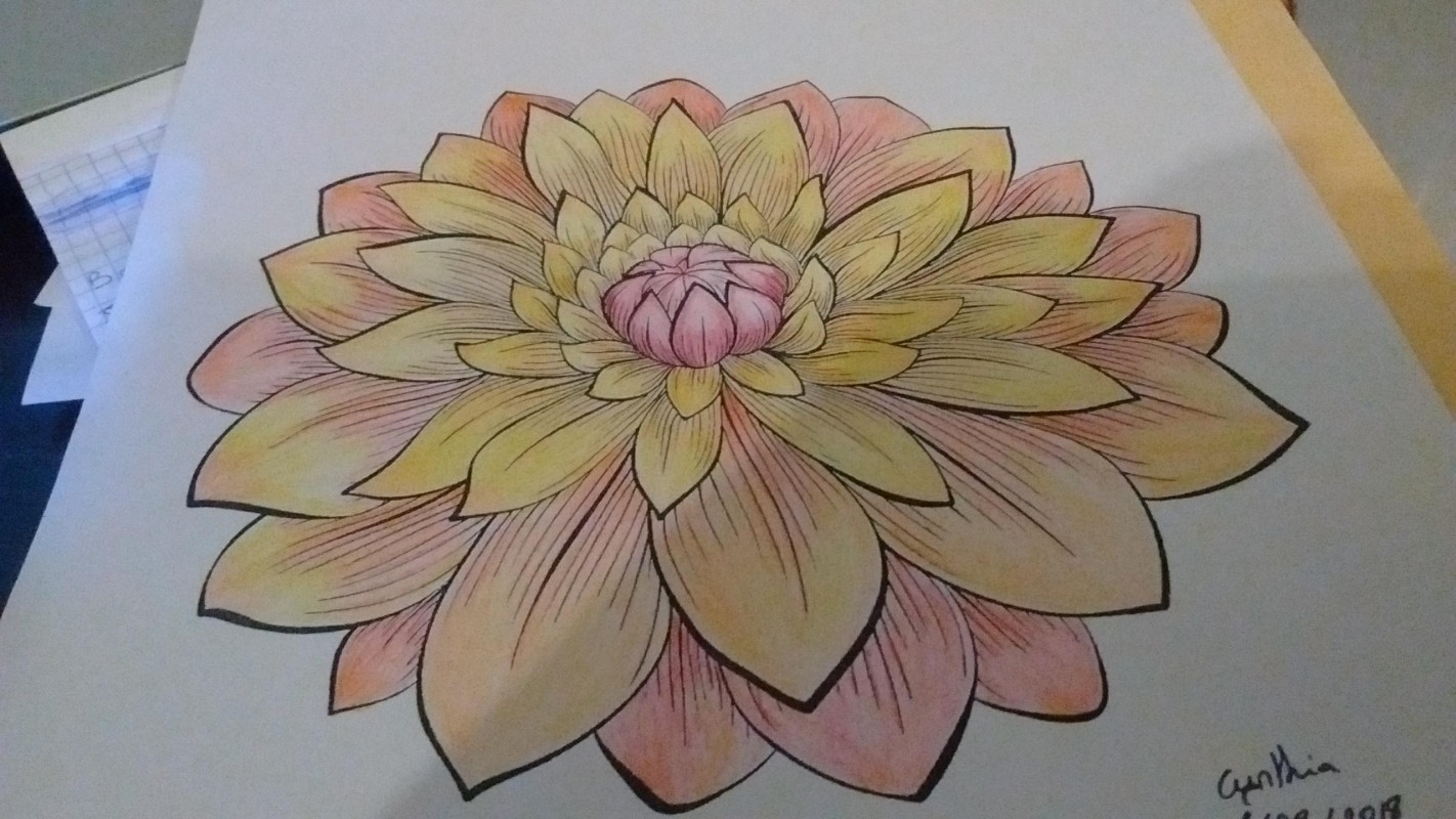 Creation porcynthiacoloring, dibujo para colorear de la galería Flores y vegetación