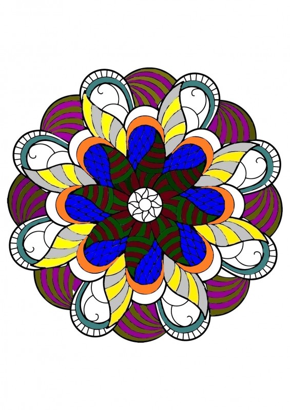 Creation pormeera, dibujo para colorear de la galería Mandalas