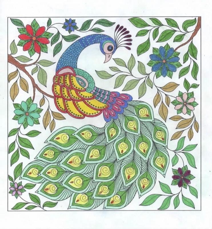 Creation porsweetrose, dibujo para colorear de la galería Pavos Reales