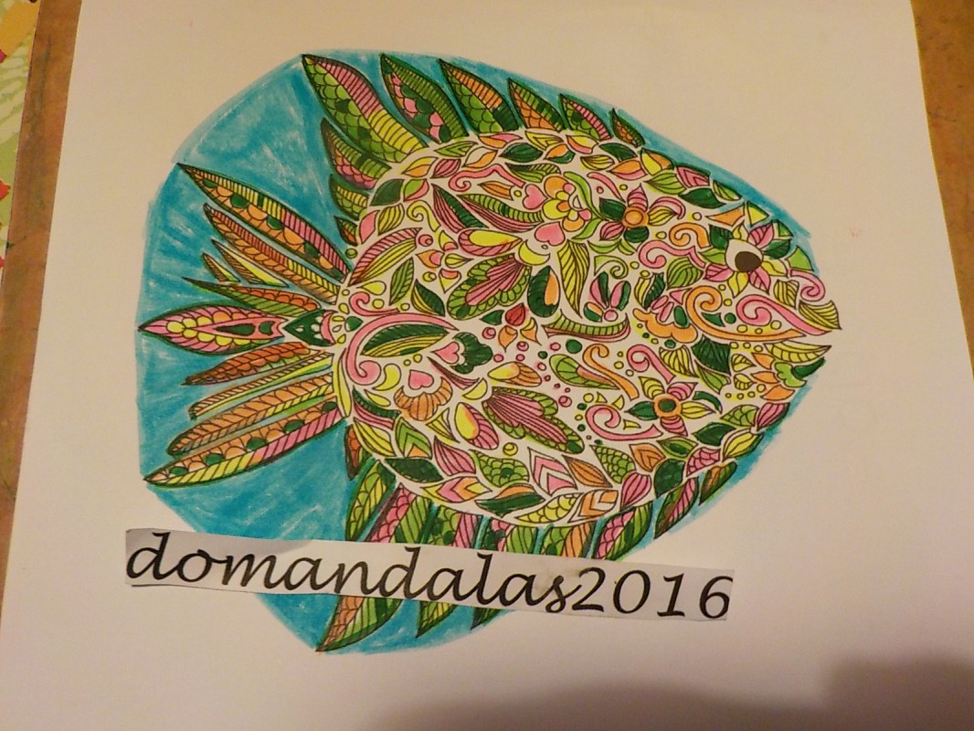 Creation pordomandalas, dibujo para colorear de la galería Mundos acuáticos
