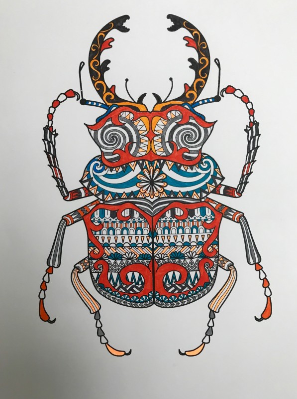 Creation poranne, dibujo para colorear de la galería Zentangle