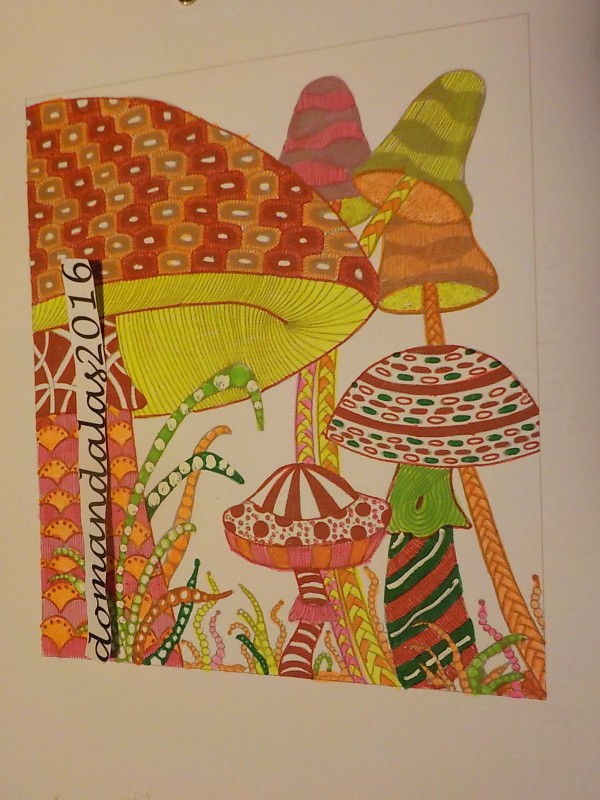 Creation pordomandalas, dibujo para colorear de la galería Flores y vegetación
