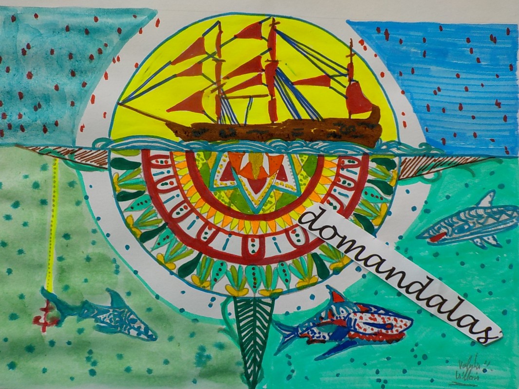Creation pordomandalas4, dibujo para colorear de la galería Mundos acuáticos