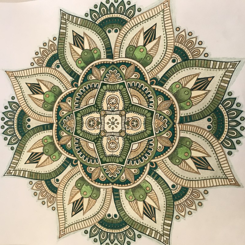 Creation pormissie, dibujo para colorear de la galería Mandalas
