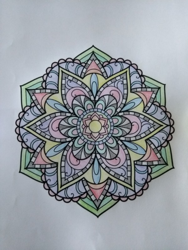 Creation porely, dibujo para colorear de la galería Mandalas