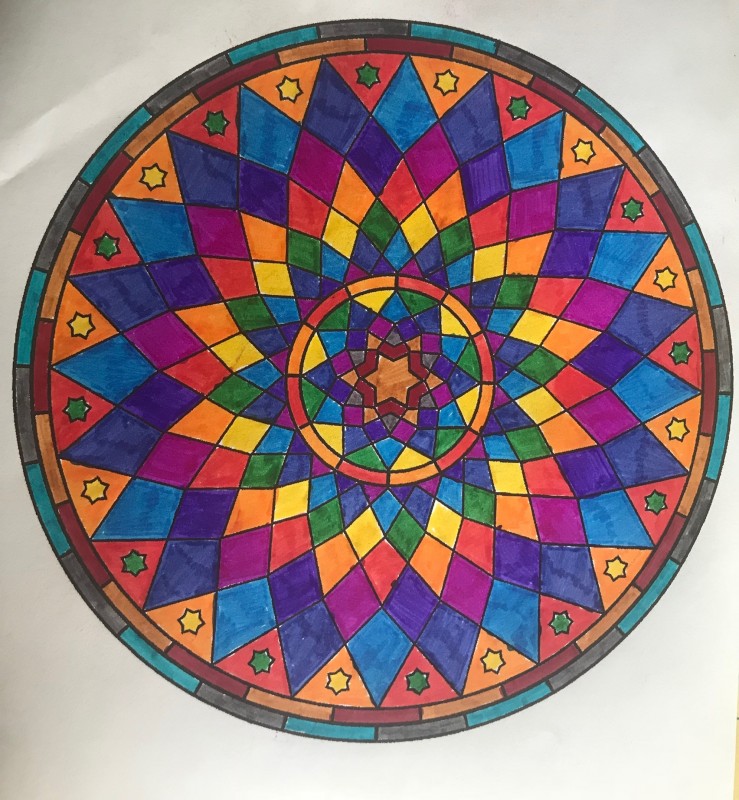 Creation porsamira, dibujo para colorear de la galería Mandalas