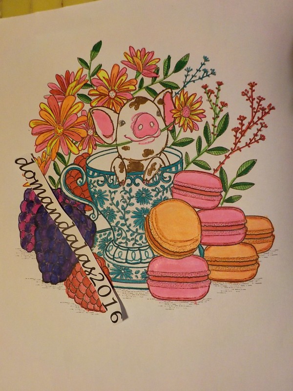 Creation pordomandalas4, dibujo para colorear de la galería Flores y vegetación