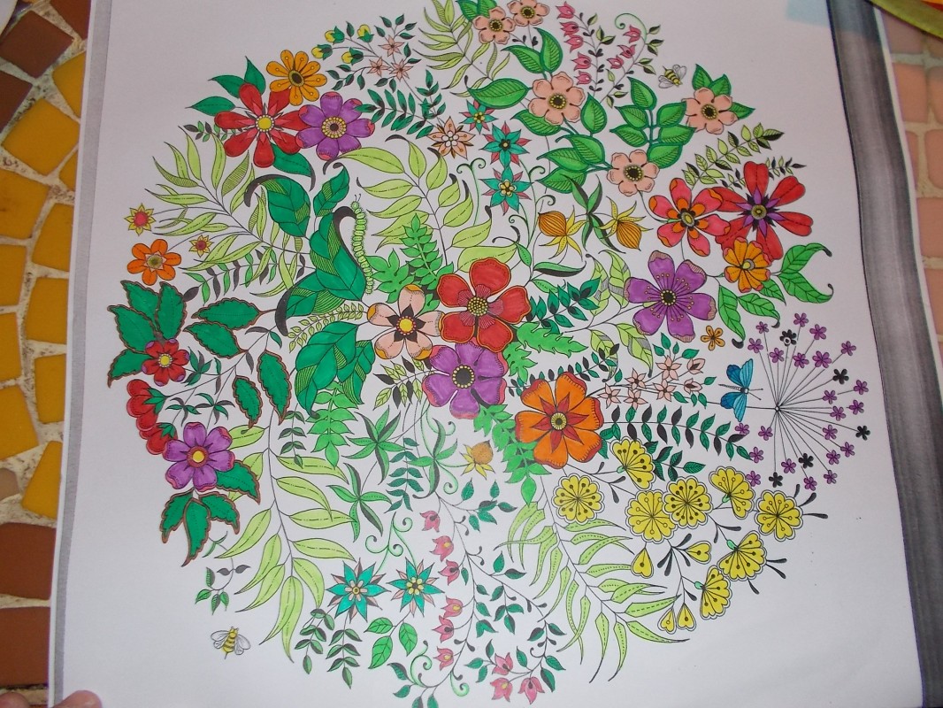 Creation pordomandalas3bis, dibujo para colorear de la galería Flores y vegetación