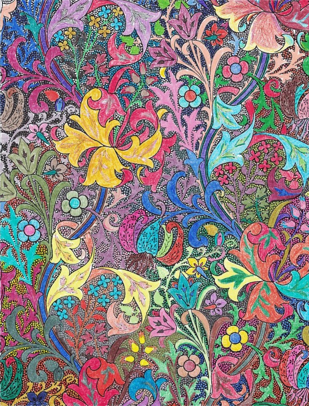 Creation por123, dibujo para colorear de la galería Art nouveau