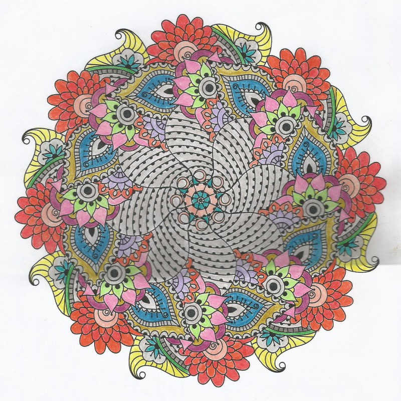 Creation pormanal, dibujo para colorear de la galería Mandalas
