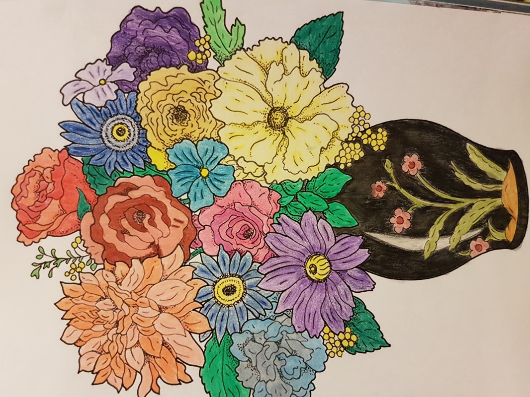 Creation porsyleane, dibujo para colorear de la galería Flores y vegetación
