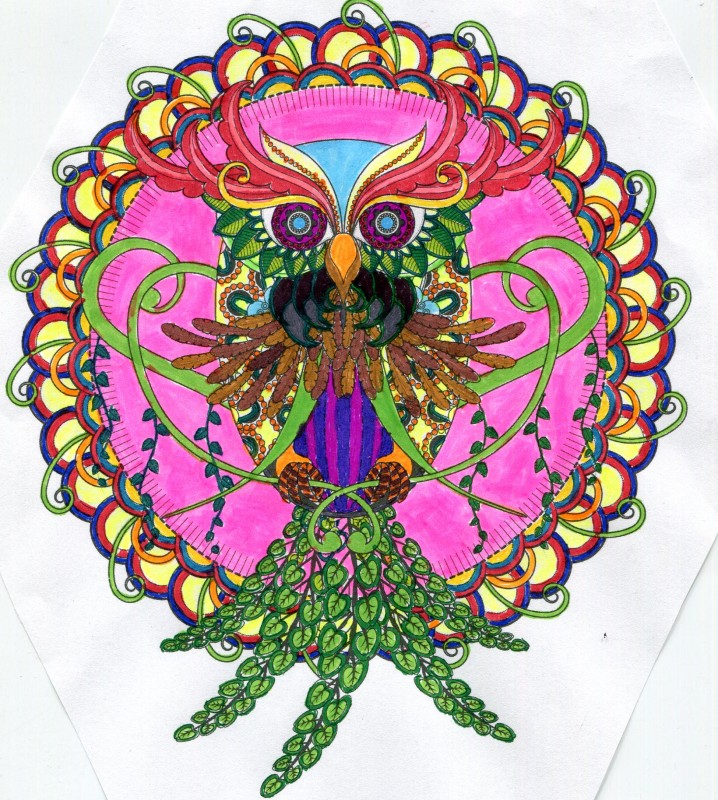 Creation pormarilou, dibujo para colorear de la galería Mandalas