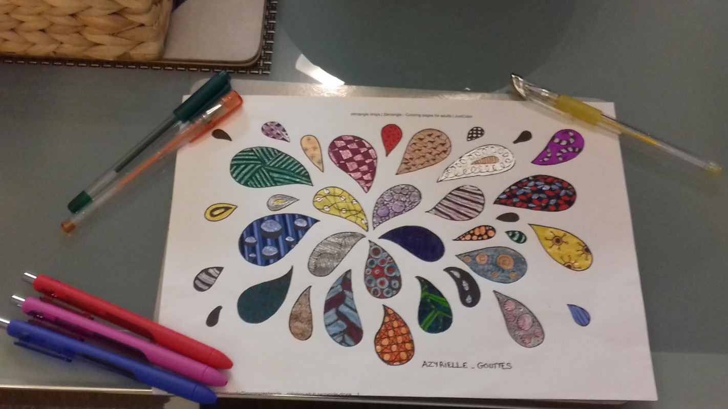Creation pordavidartist, dibujo para colorear de la galería Zentangle