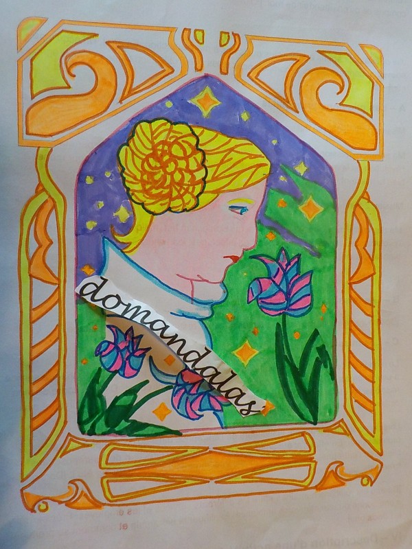 Creation pordomandalas3bis, dibujo para colorear de la galería Art nouveau