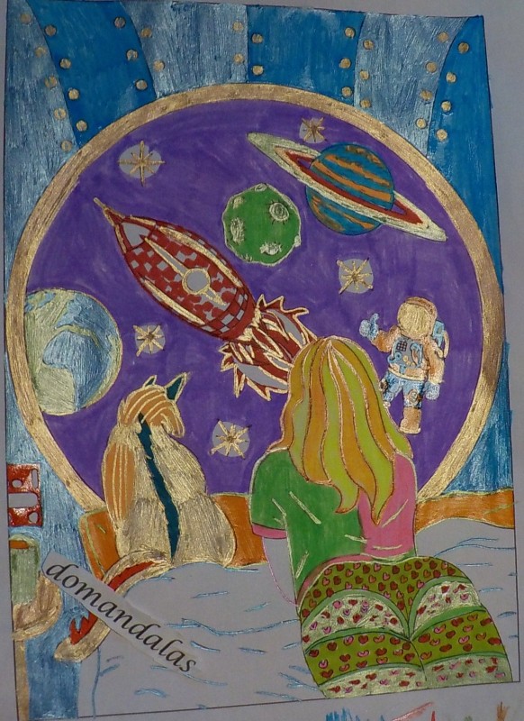 Creation pordomandalas4bis, dibujo para colorear de la galería Anti-stress / Zen