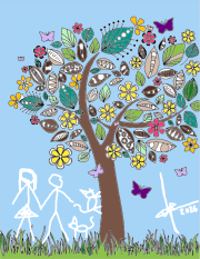 匿名 根据《Árbol con flores y mariposas》创作