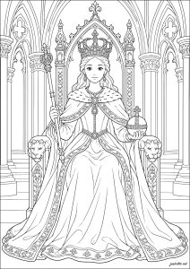 Dibujos para colorear : Corona