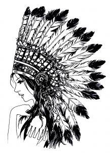 Dibujos para colorear : Pluma