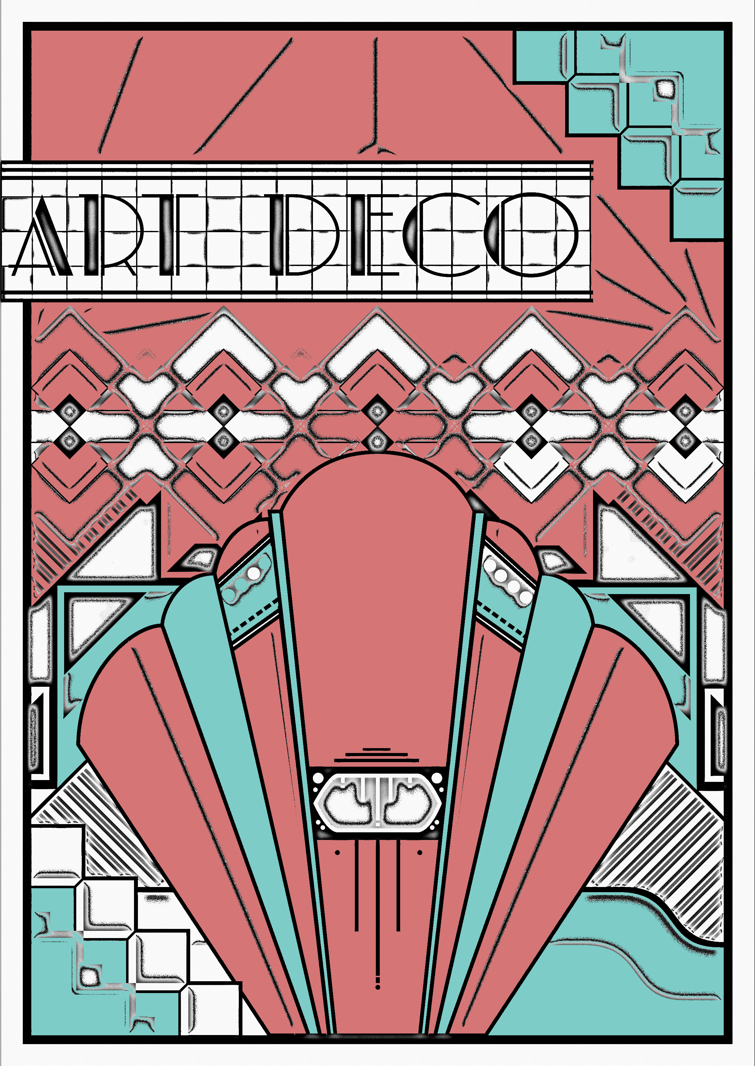 Art Déco Coloriages difficiles pour adultes ART DECO