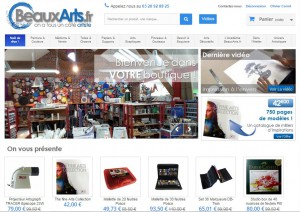 Le site Beauxarts.fr : Des centaines de produits pour vos activités artistiques