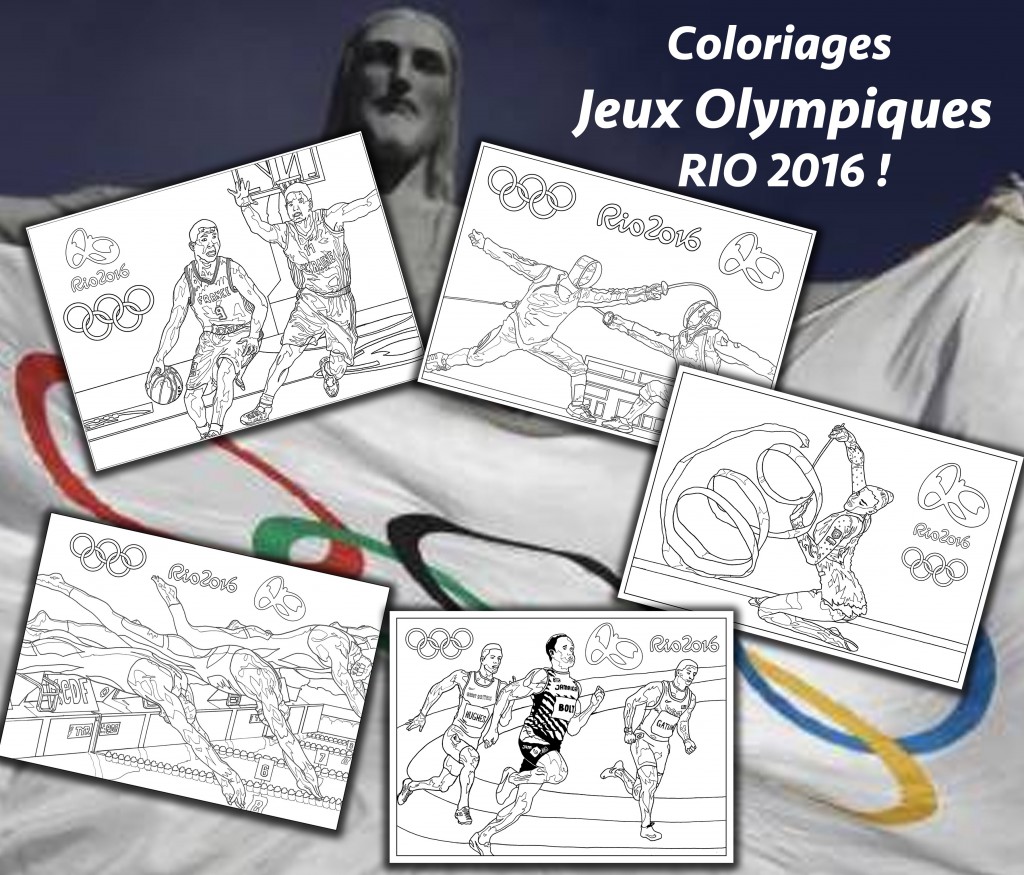 Découvrez nos coloriages sur les Jeux Olympiques de Rio 2016