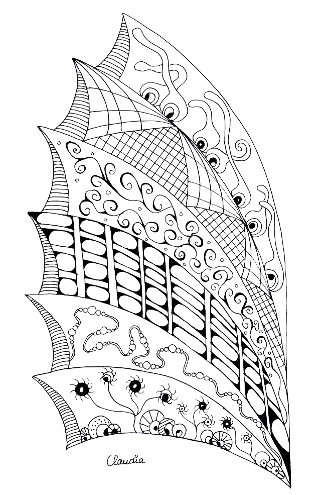 Zentangle 6 - Claudia