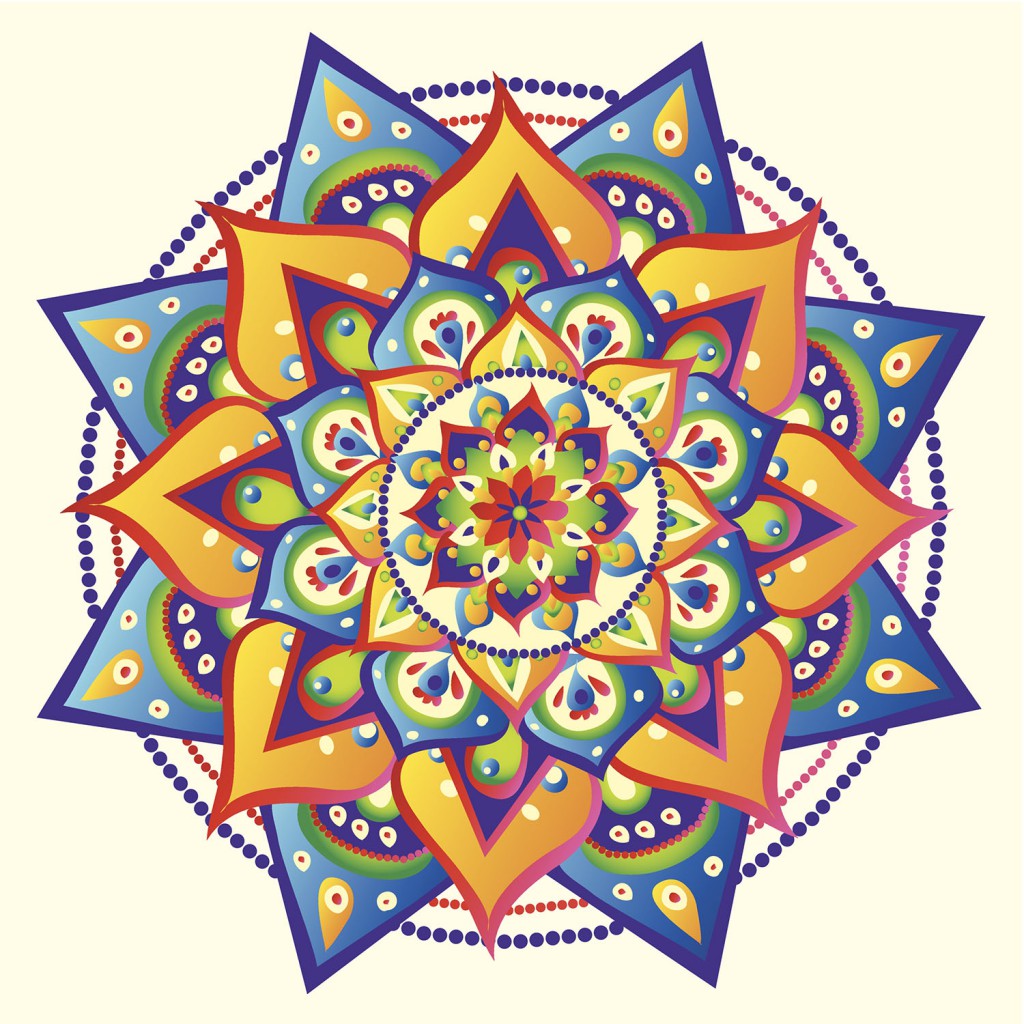 Un exemple de Mandala colorié ... magnifique !