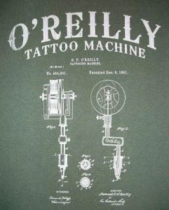 Machine à tatouer de Samuel O'Reilly