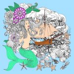 Coloriages de Sirènes à imprimer