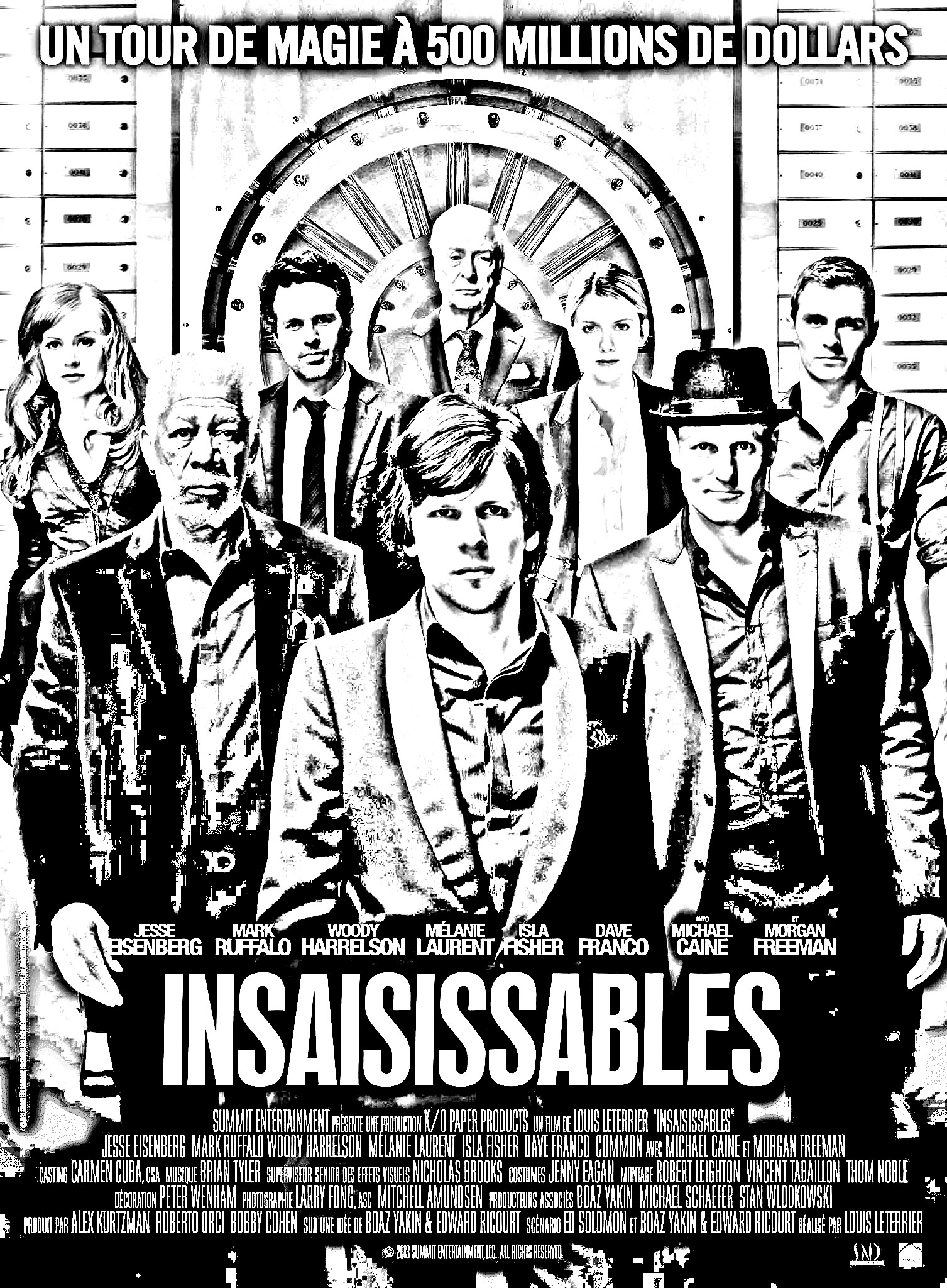 Coloriage affiche film Insaisissables