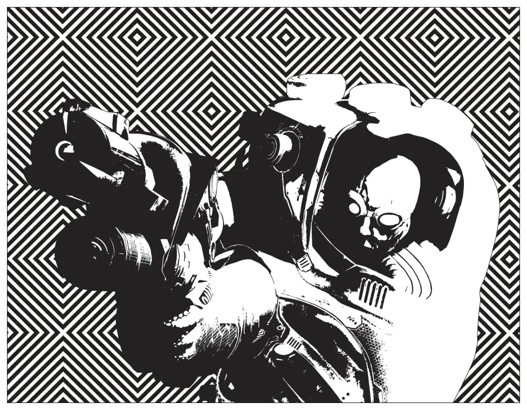 Mechant batman bane - 2 (Coloriage de Costume SuperCenter à imprimer pour adultes)