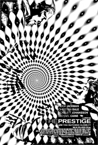 Coloriage affiche film Le Prestige (Coloriage de Films célèbres)