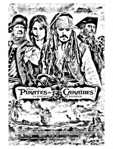 Coloriage film pirates des caraibes 4