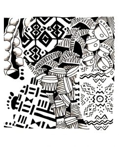 Coloriage afrique motifs