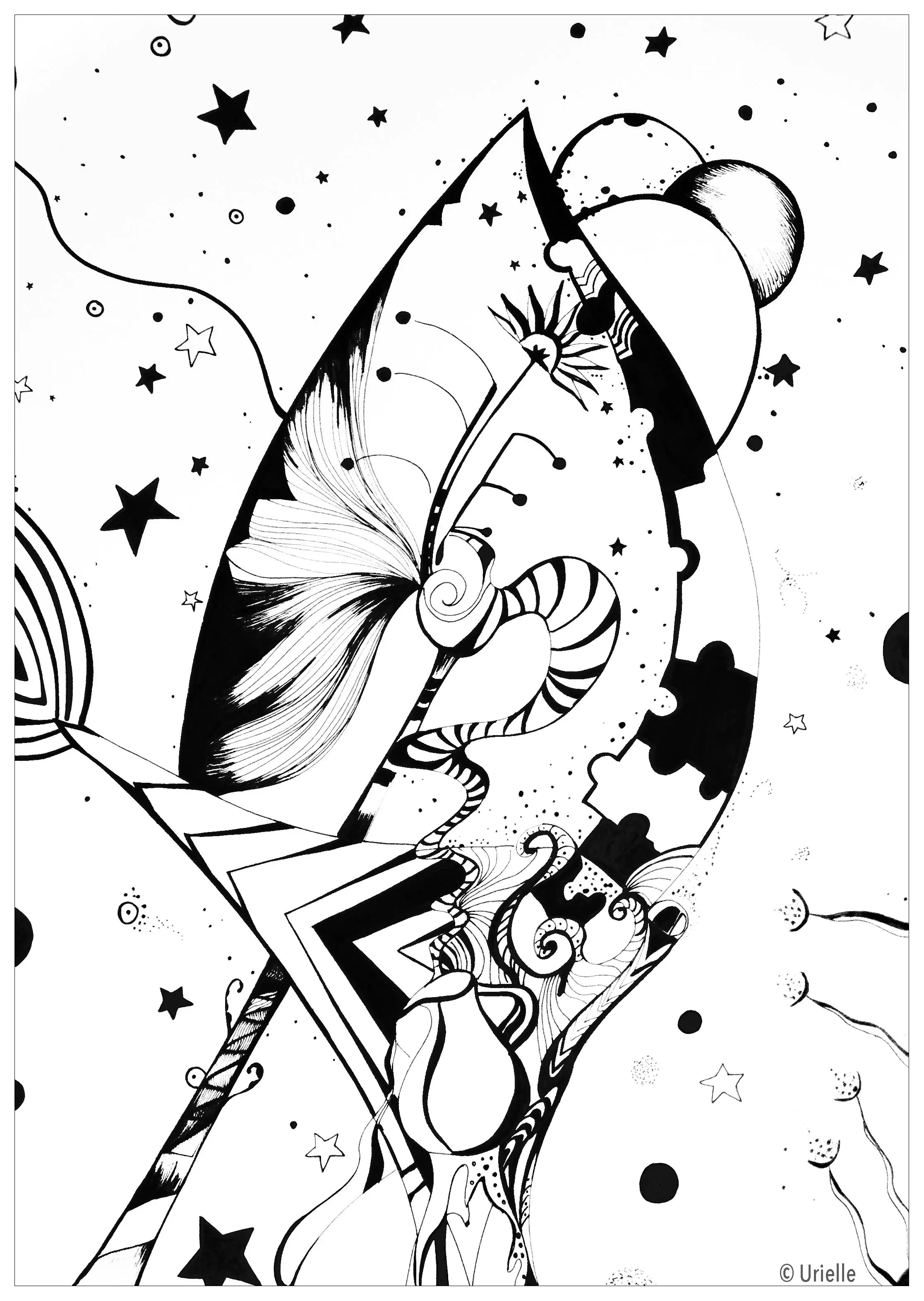 Naissance (Coloriage Anti-stress à imprimer pour adultes)