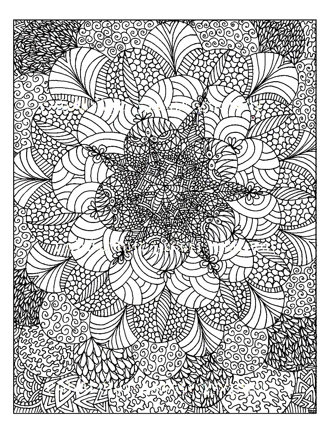 Anti stress a imprimer (Coloriage Anti-stress à imprimer pour adultes)