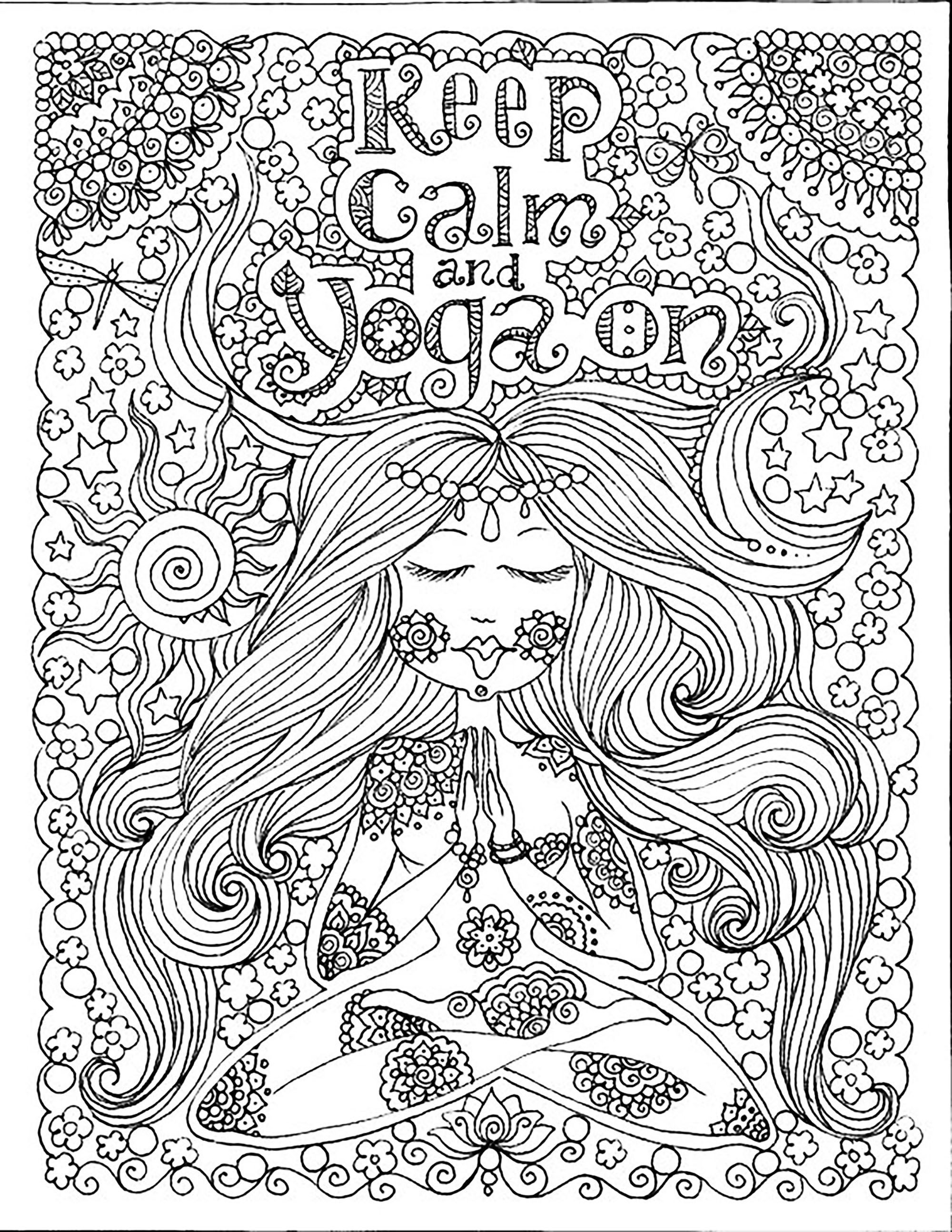 'Keep calm and do Yoga', Artiste : Deborah Muller