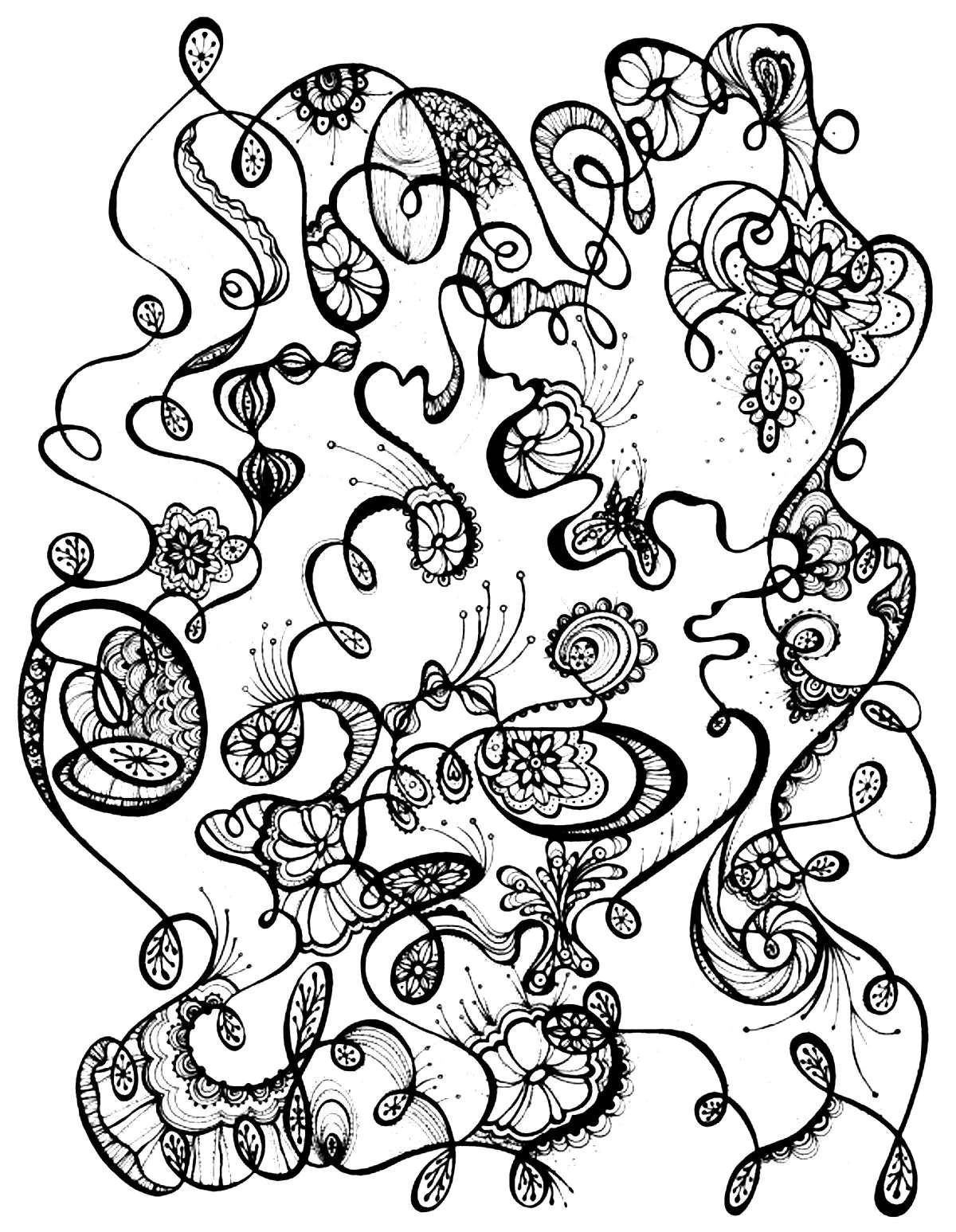 Zen anti stress a imprimer harmonie (Coloriage Anti-stress à imprimer pour adultes)