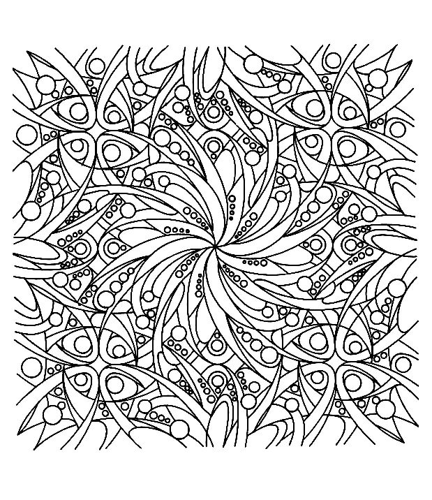 Zen (Coloriage Anti-stress à imprimer pour adultes)