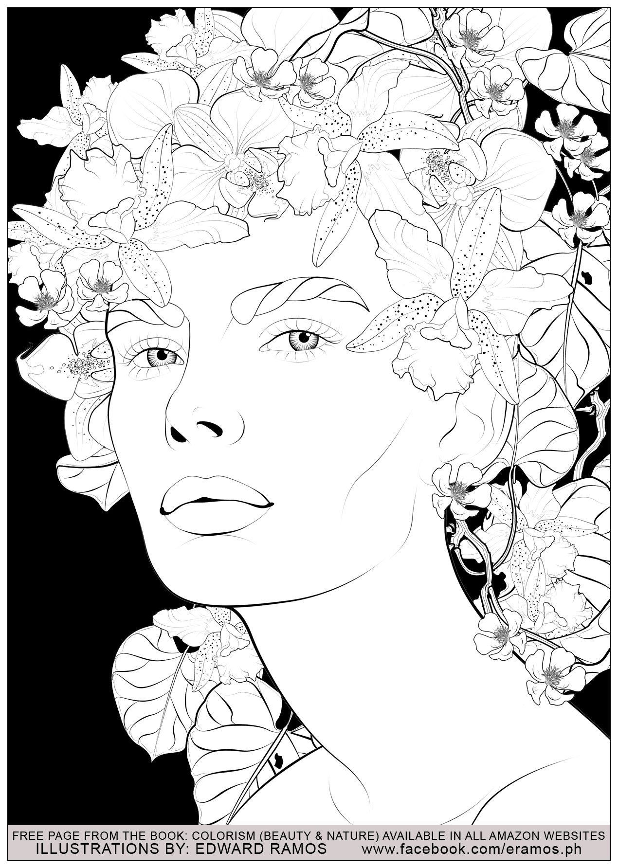 Illustration tirée du livre ' Colorism: Beauty & Nature' d'Edward Ramos - 11, Artiste : Edward Ramos