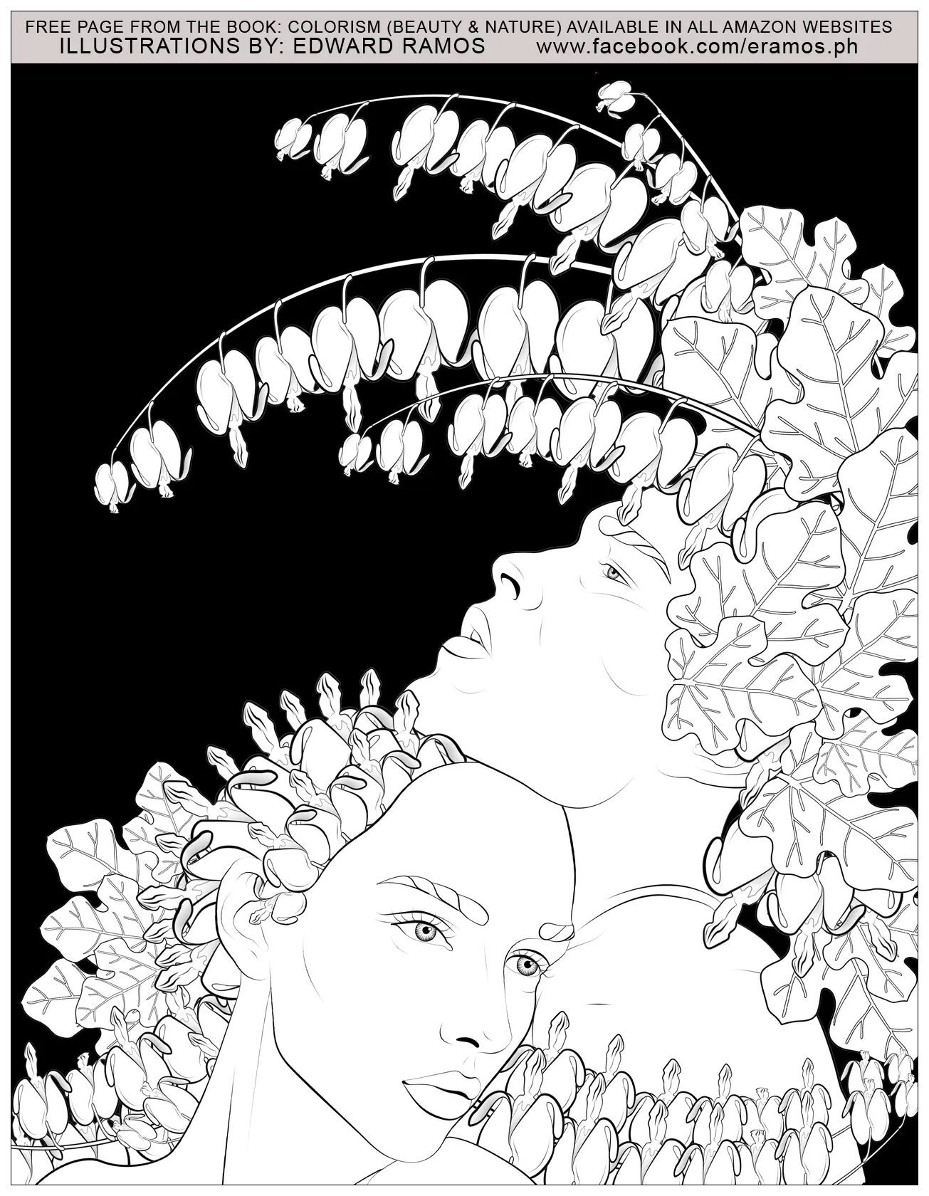 Beauty and nature edward ramos - 14 (Coloriage à imprimer pour adultes)