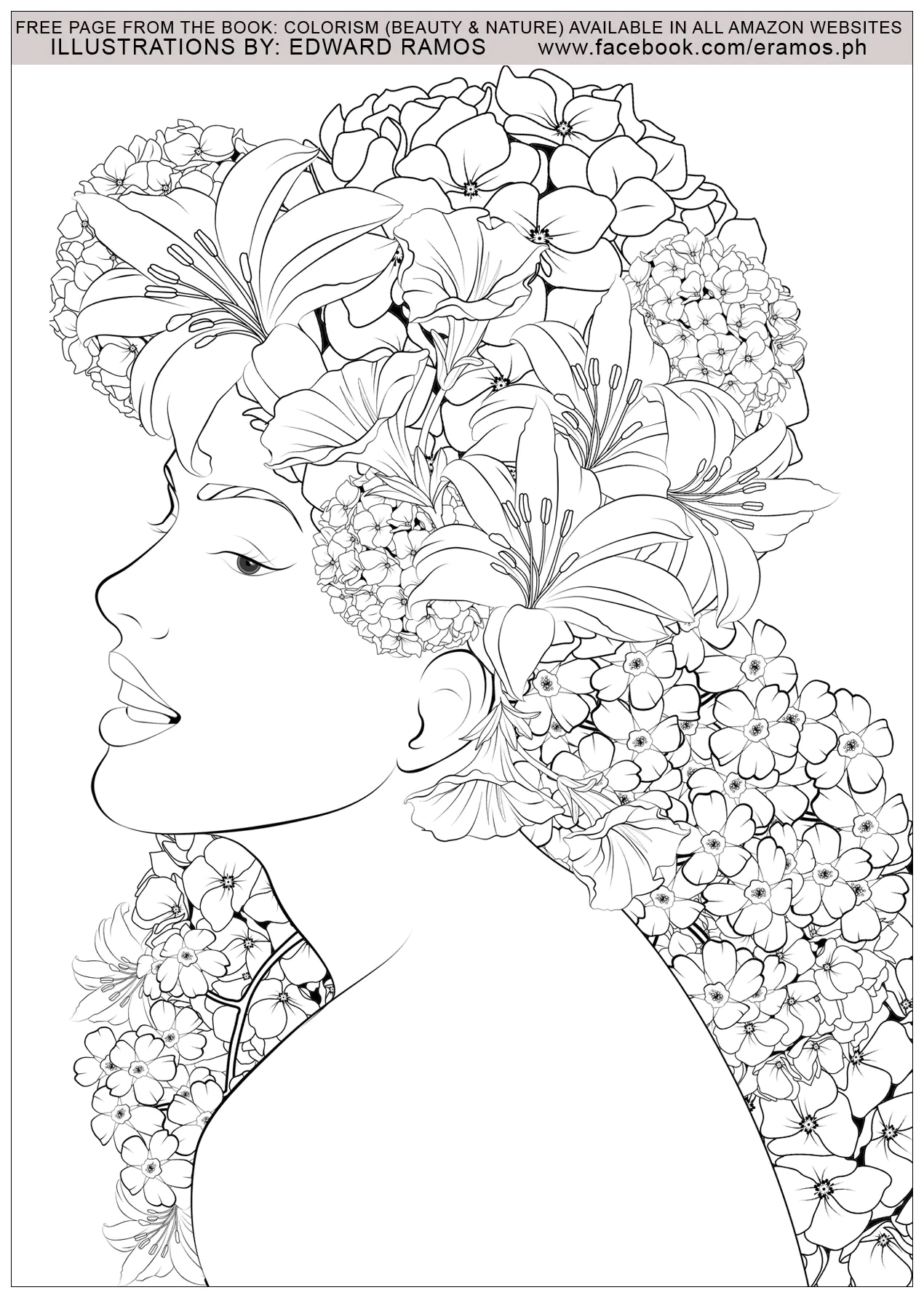 Beauty and nature edward ramos - 8 (Coloriage Anti-stress à imprimer pour adultes)