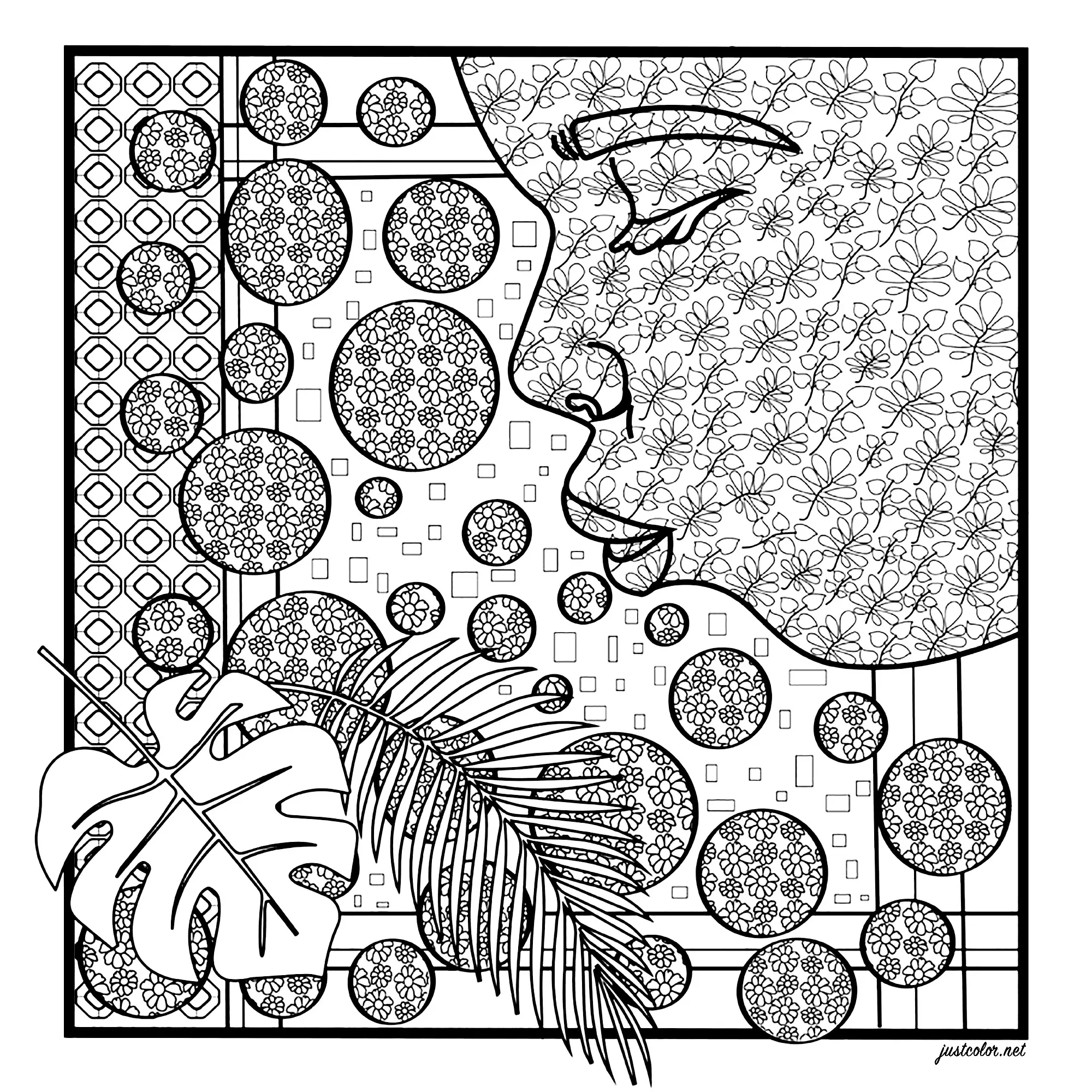 Le souffle (Coloriage Anti-stress à imprimer pour adultes)