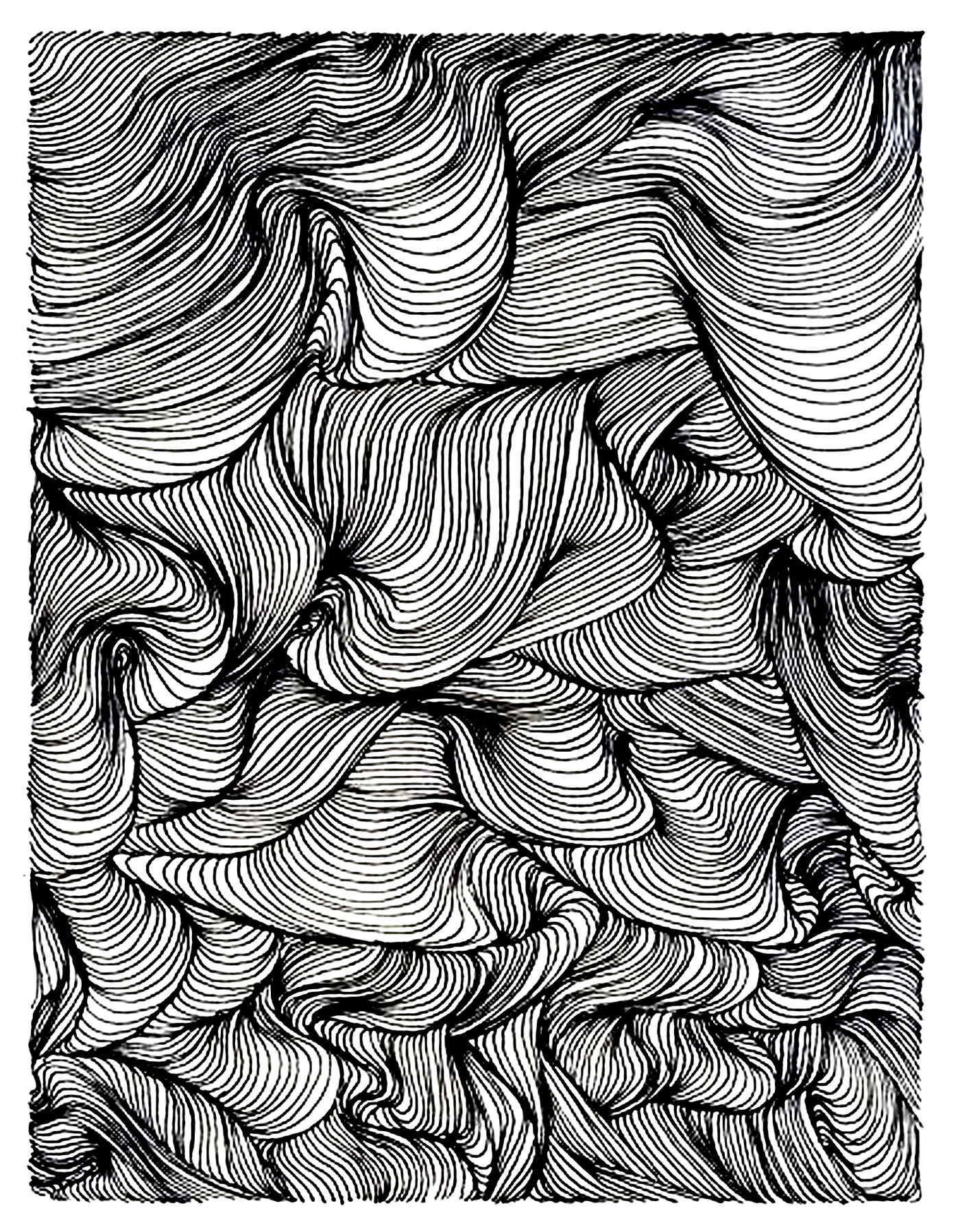 Zen vortex (Coloriage Anti-stress) Zen vortex (Coloriage Anti-stress à imprimer pour adultes)