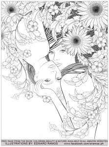Coloriage beauty and nature edward ramos 1