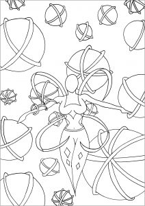 La fille de l'espace (Coloriage Anti-stress)