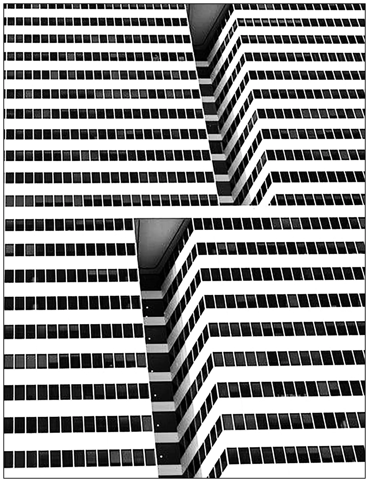 Architecture dans une grande ville (Coloriage de Pays, villes et architecture à imprimer pour adultes)