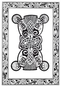 Coloriage d'Art Celtique à imprimer pour adultes : Art-celtique-37